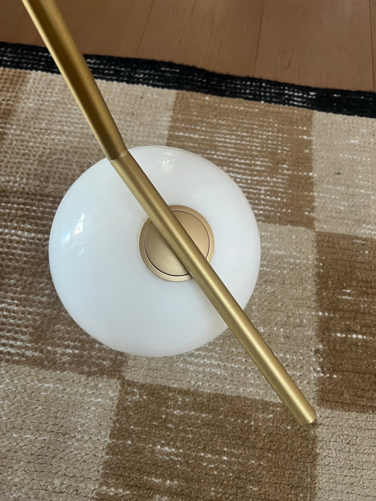 Flos Ic S Pendant Light (Small) in 24k Gold Finish - 2