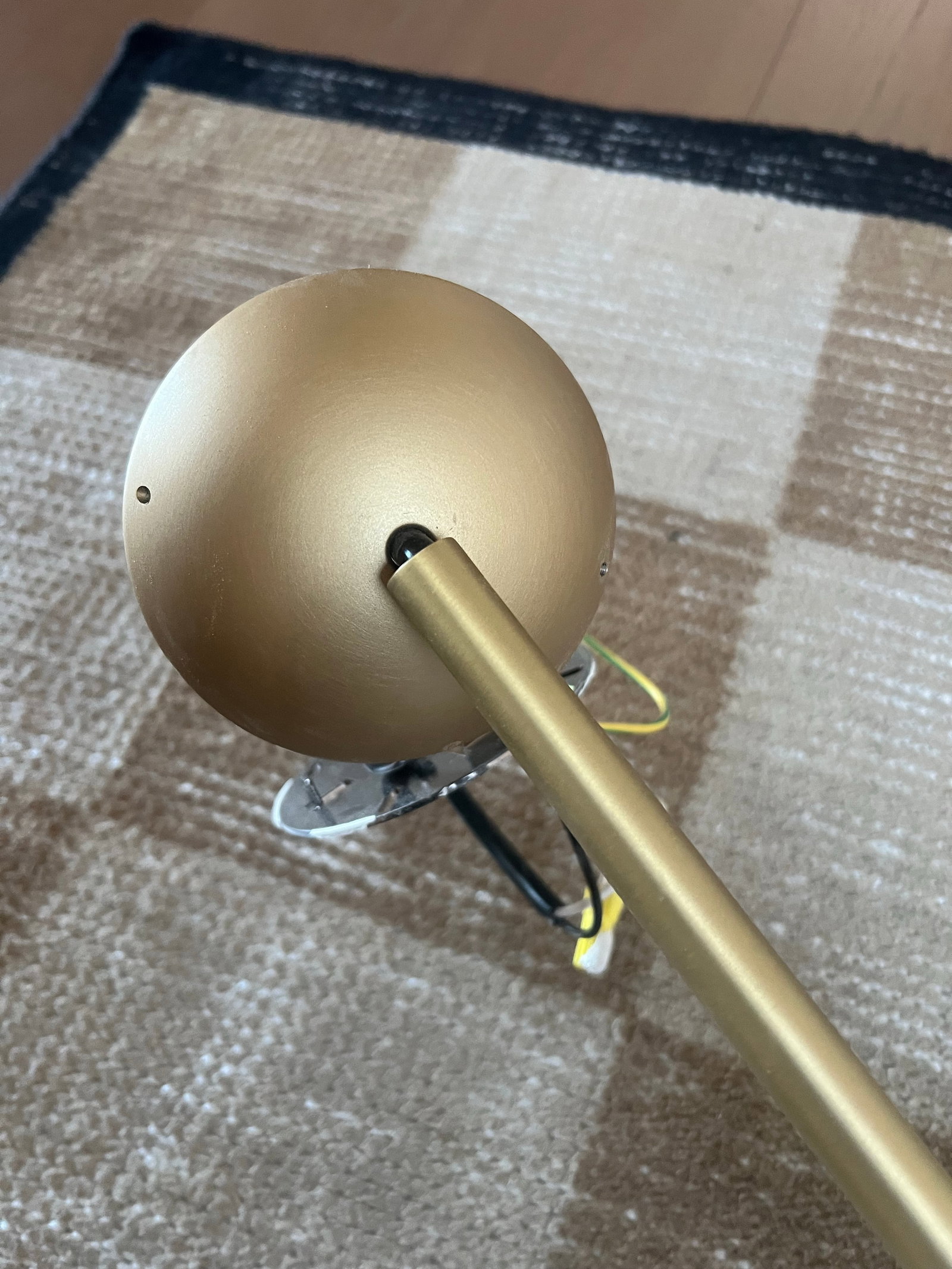Flos Ic S Pendant Light (Small) in 24k Gold Finish - 3
