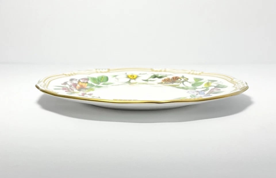 2000s Spode "Butterfly Garden" Single Bone China Salad Plate - 2