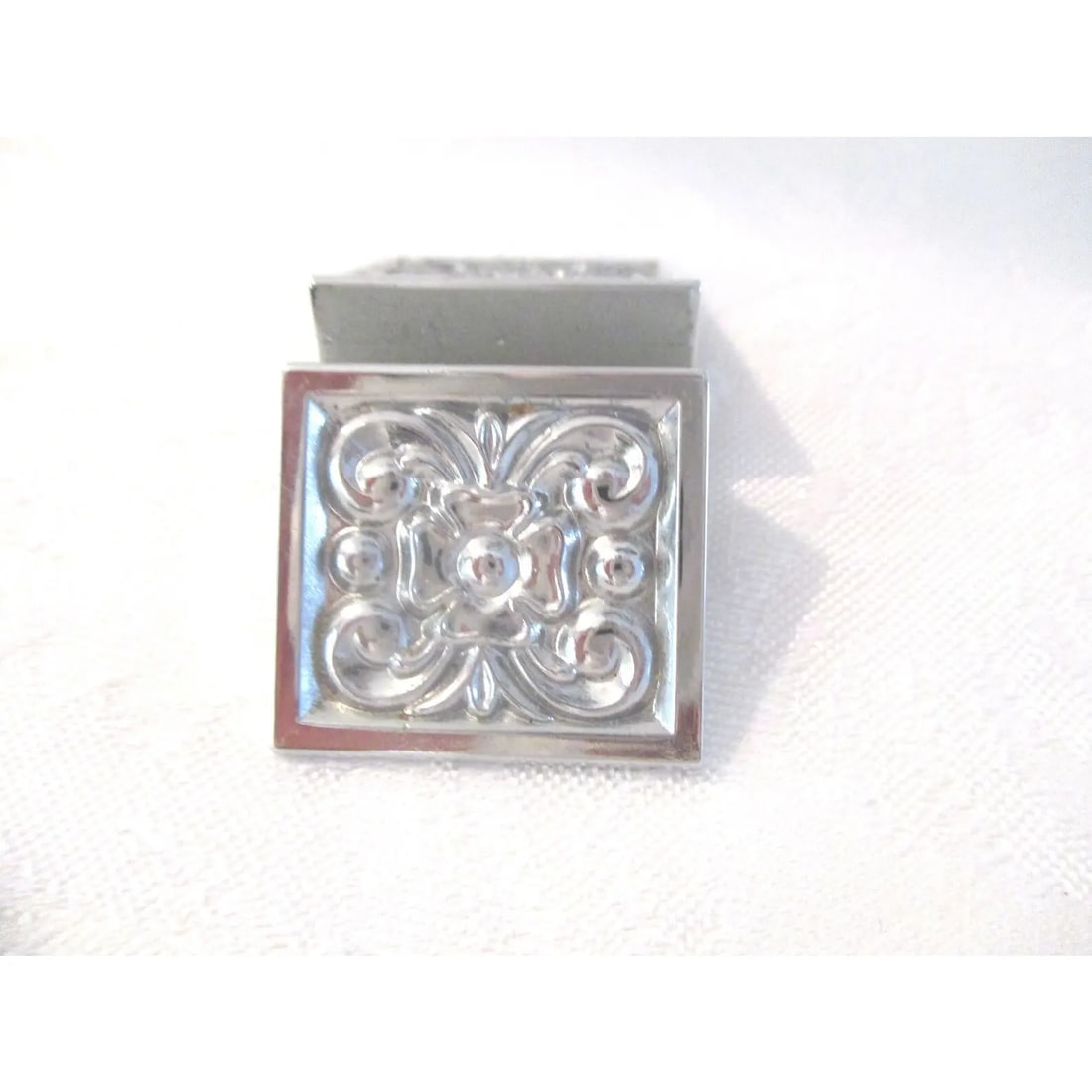 1970s Carvel Hall Silver Metal Knife/Place Card Holder, S/8 - 4