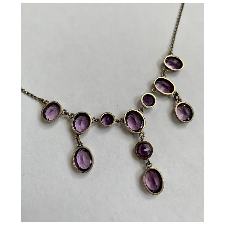 Late 19th Century Victorian Amethyst Necklace - 10