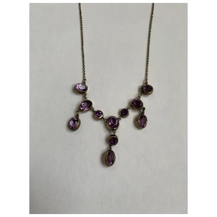 Late 19th Century Victorian Amethyst Necklace - 11