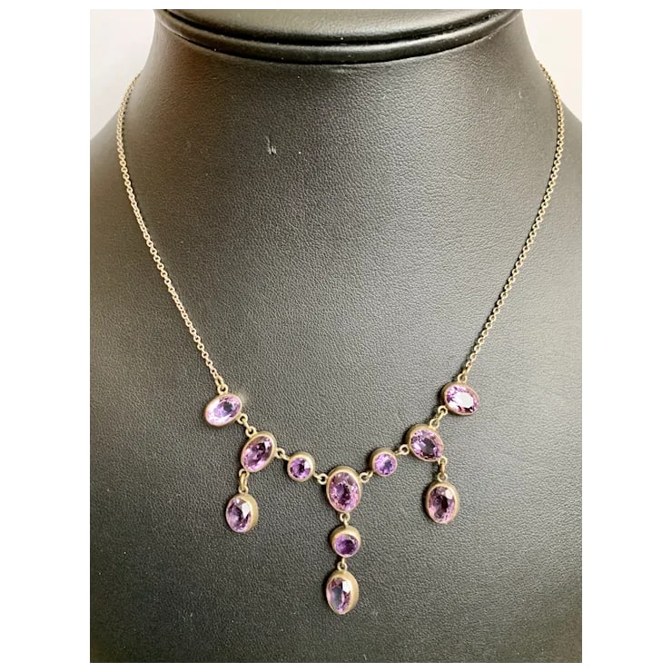 Late 19th Century Victorian Amethyst Necklace - 2