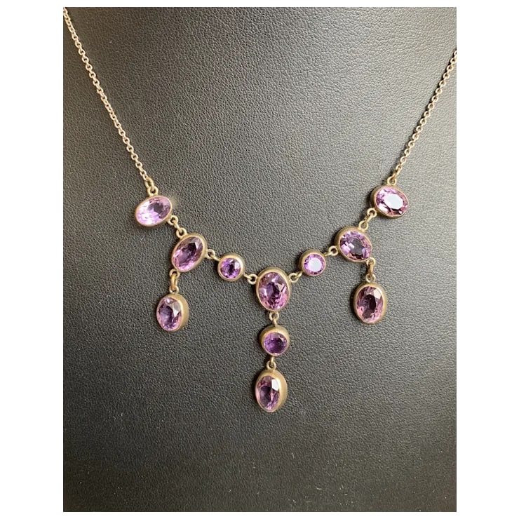 Late 19th Century Victorian Amethyst Necklace - 5