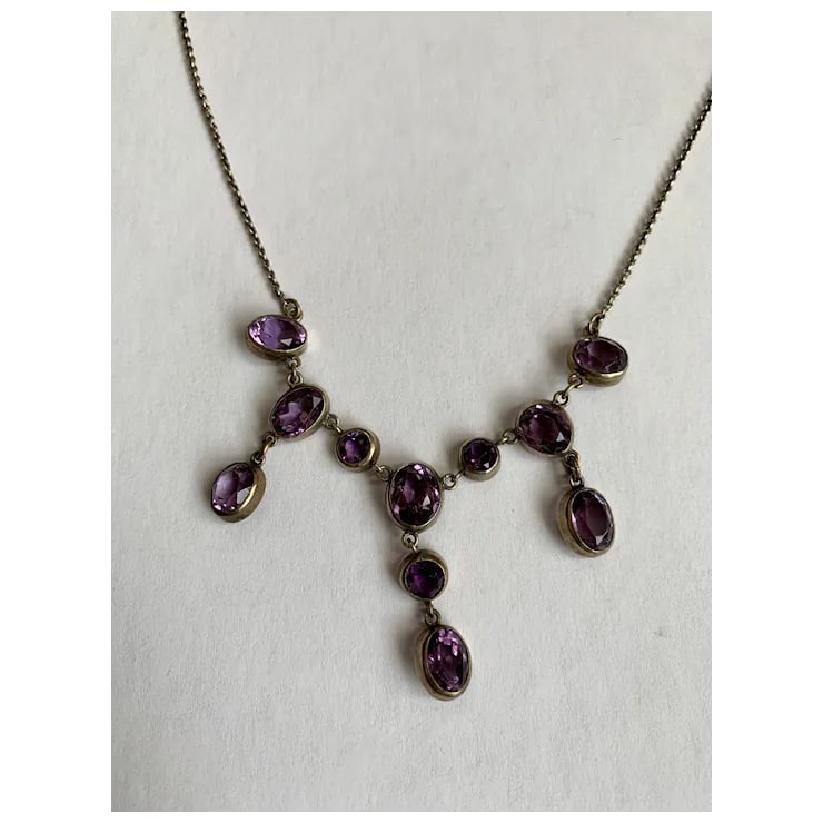 Late 19th Century Victorian Amethyst Necklace - 7