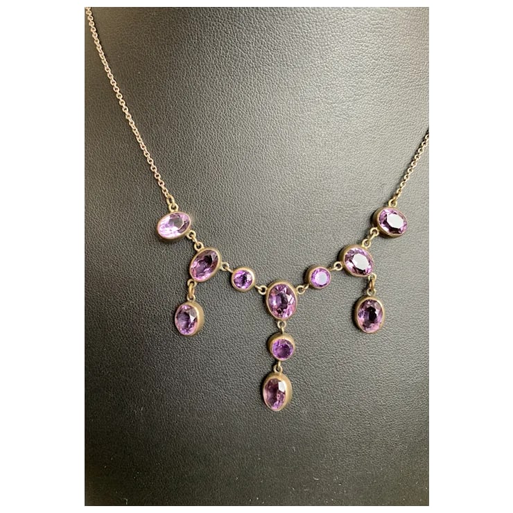 Late 19th Century Victorian Amethyst Necklace - 8