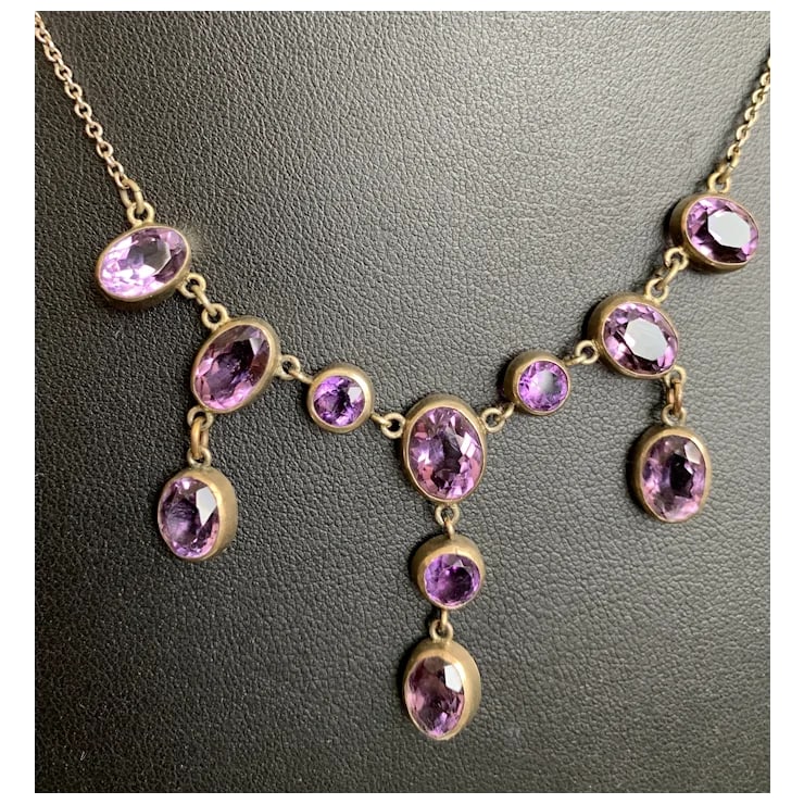 Late 19th Century Victorian Amethyst Necklace - 9