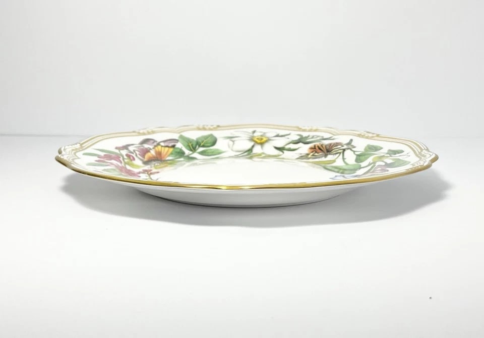 2000s Spode "Butterfly Garden" Single Bone China Dinner Plate - 2