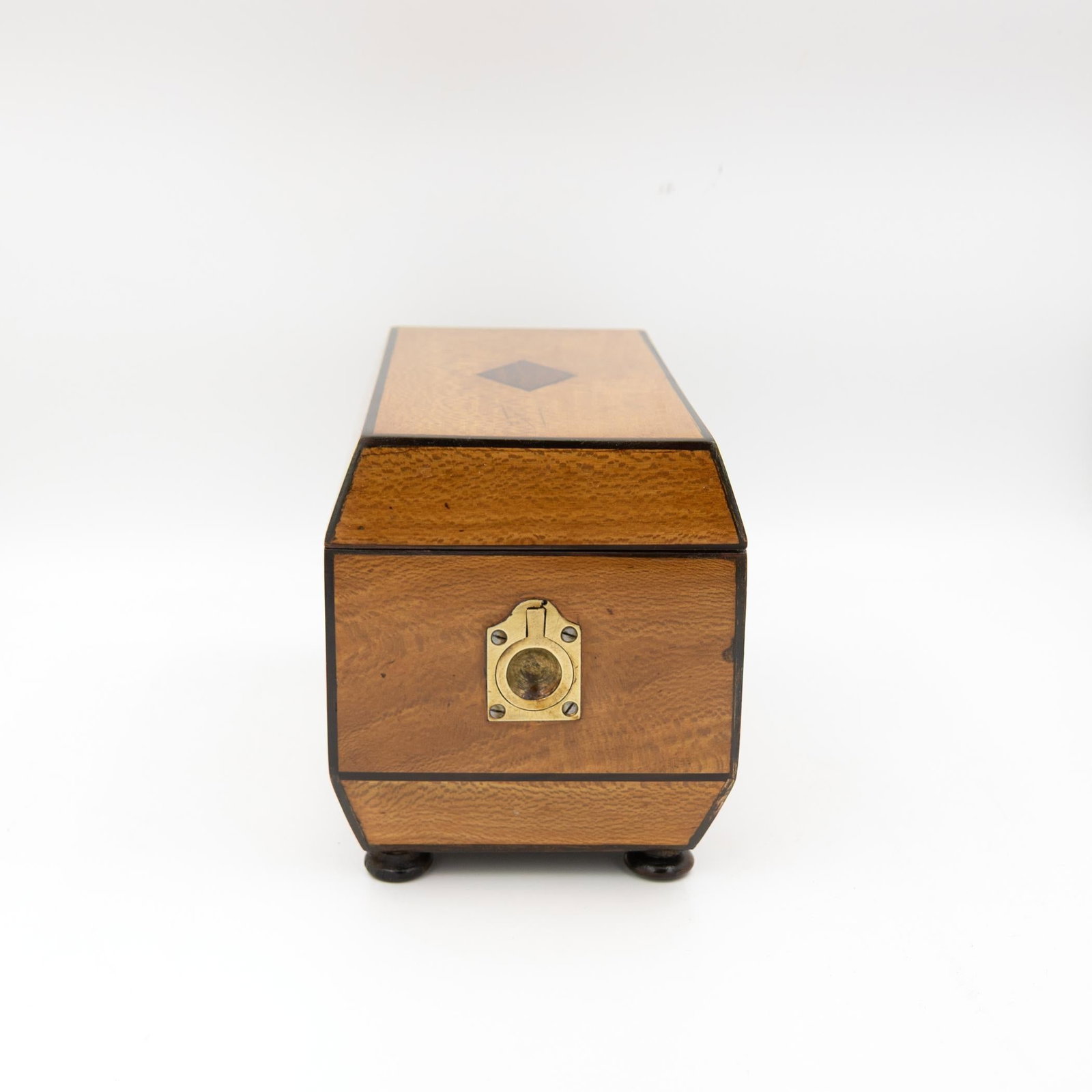 Early 19th Century Solid Lacewood Box With Campaign Handles - 2