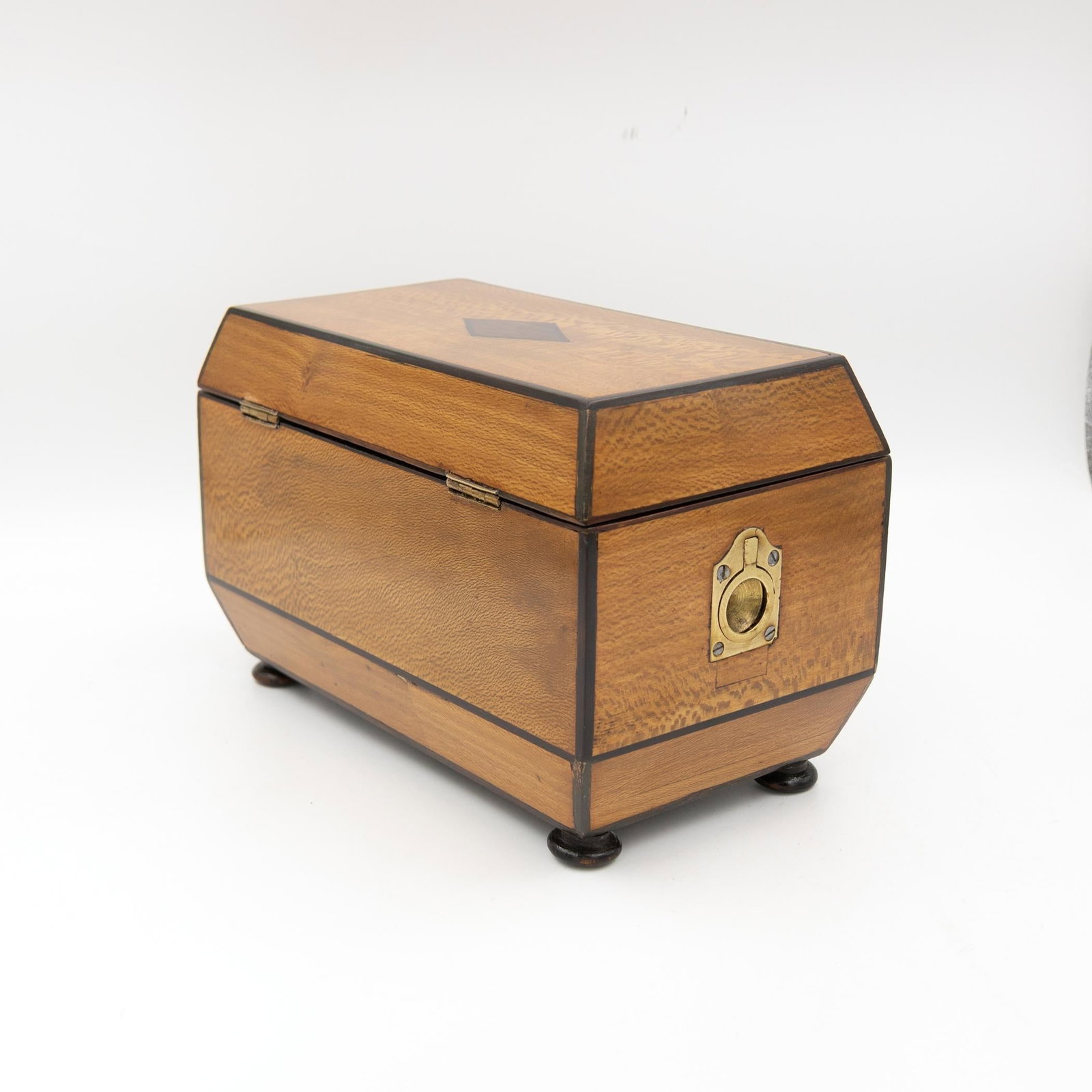 Early 19th Century Solid Lacewood Box With Campaign Handles - 3