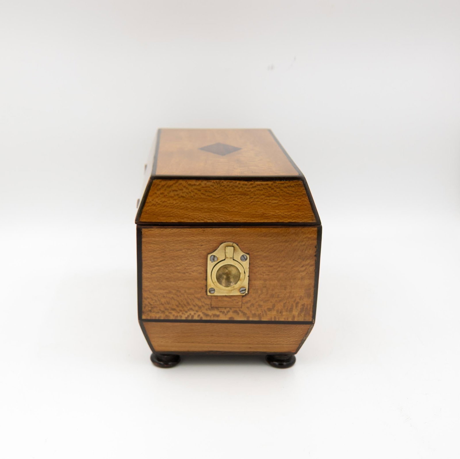 Early 19th Century Solid Lacewood Box With Campaign Handles - 9