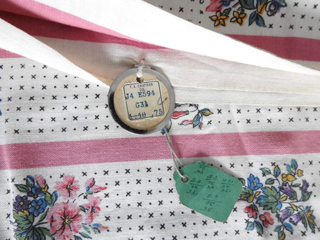 Rare Antique Morton Sundour Upholstery Fabric Chartsworth 5 Yards Floral 1920s - 4