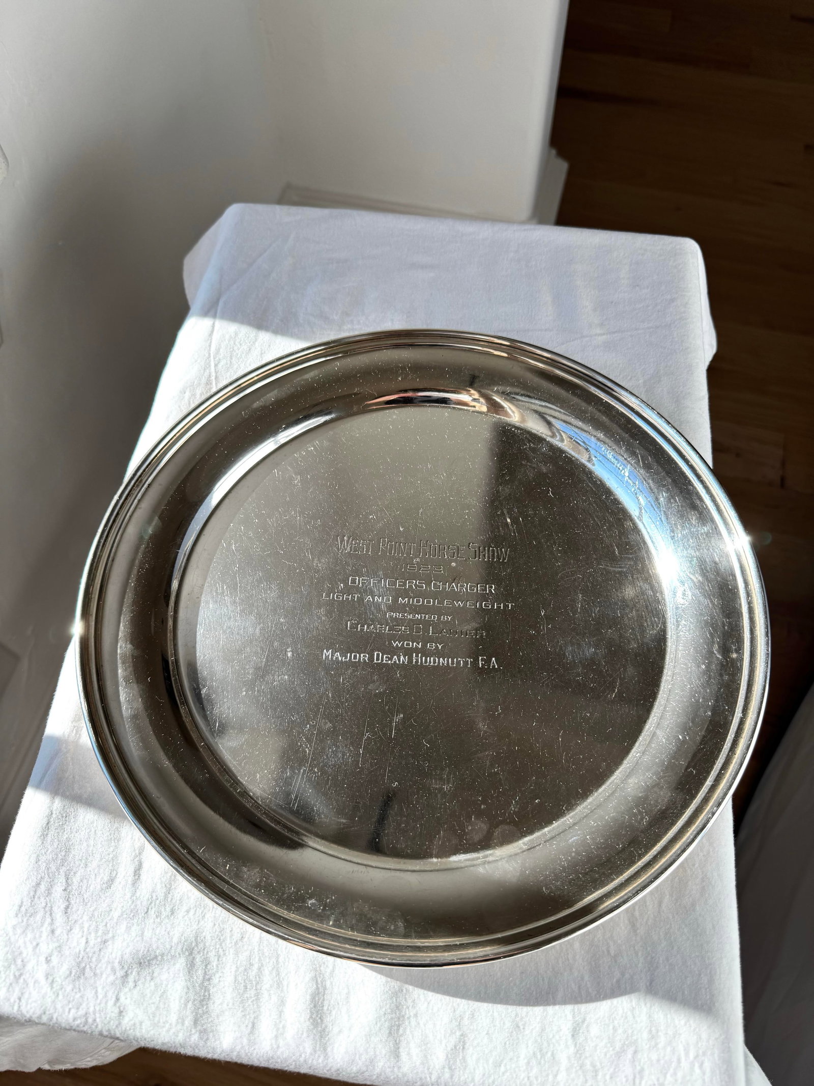 1920s Black Starr & Frost Sterling Silver Charger Tray, Model Ad S-17 ~ 12 Inch - 2