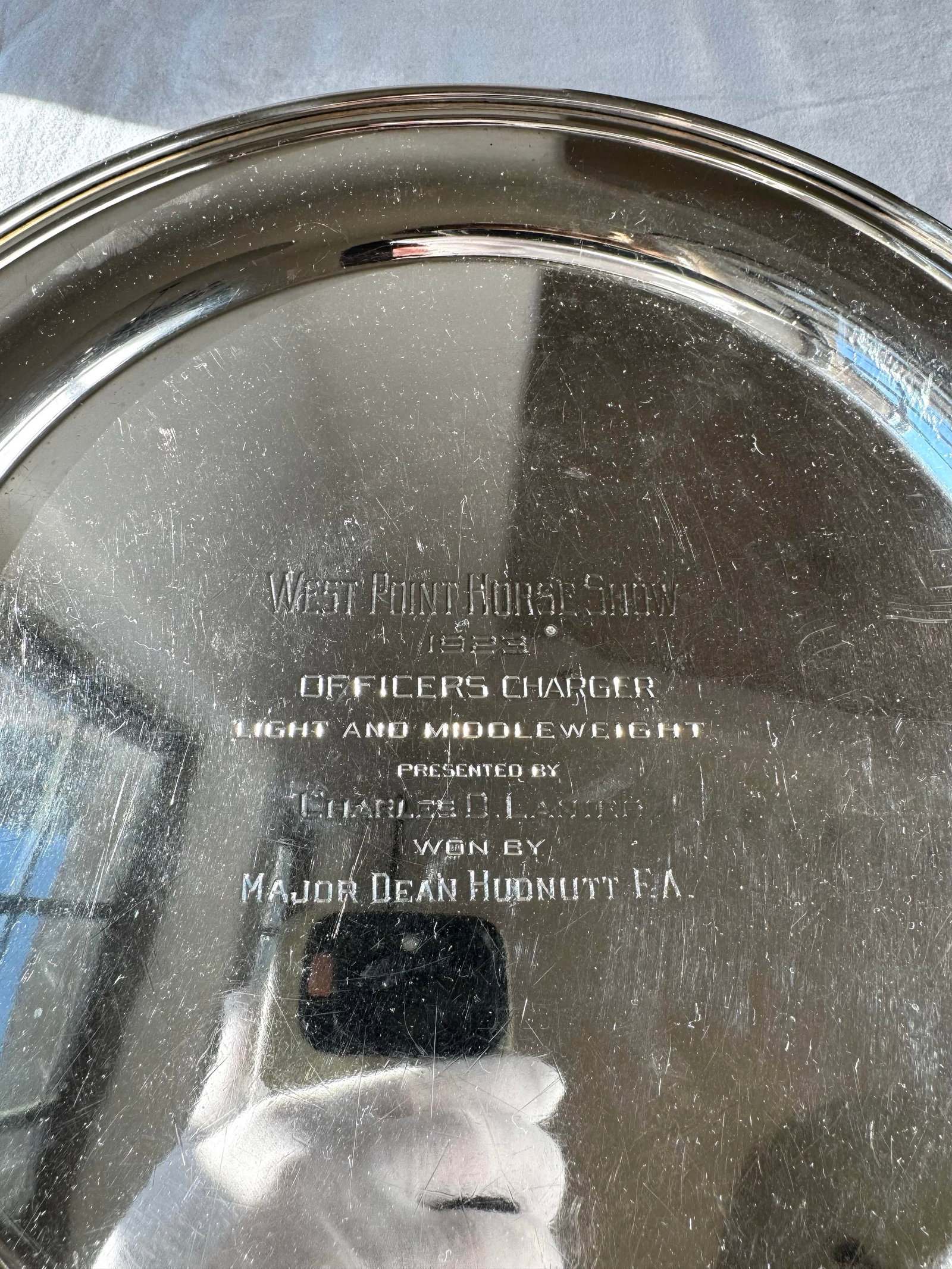 1920s Black Starr & Frost Sterling Silver Charger Tray, Model Ad S-17 ~ 12 Inch - 4