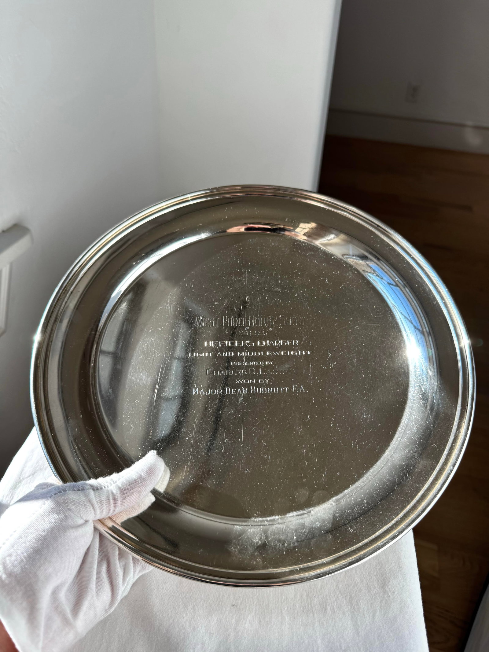 1920s Black Starr & Frost Sterling Silver Charger Tray, Model Ad S-17 ~ 12 Inch - 5