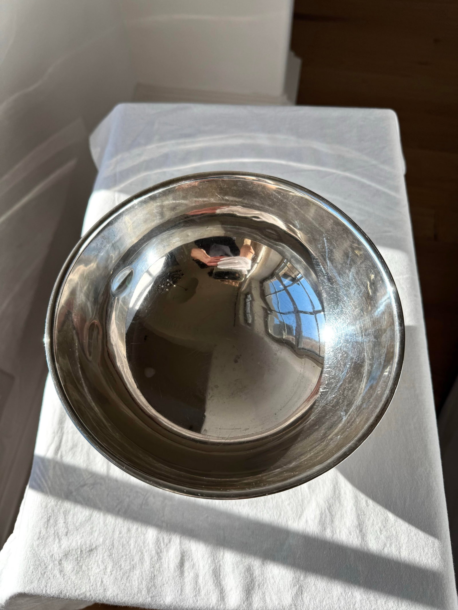Vintage Fisher Sterling Silver Paul Revere Style Trophy Bowl - 423 G - 5