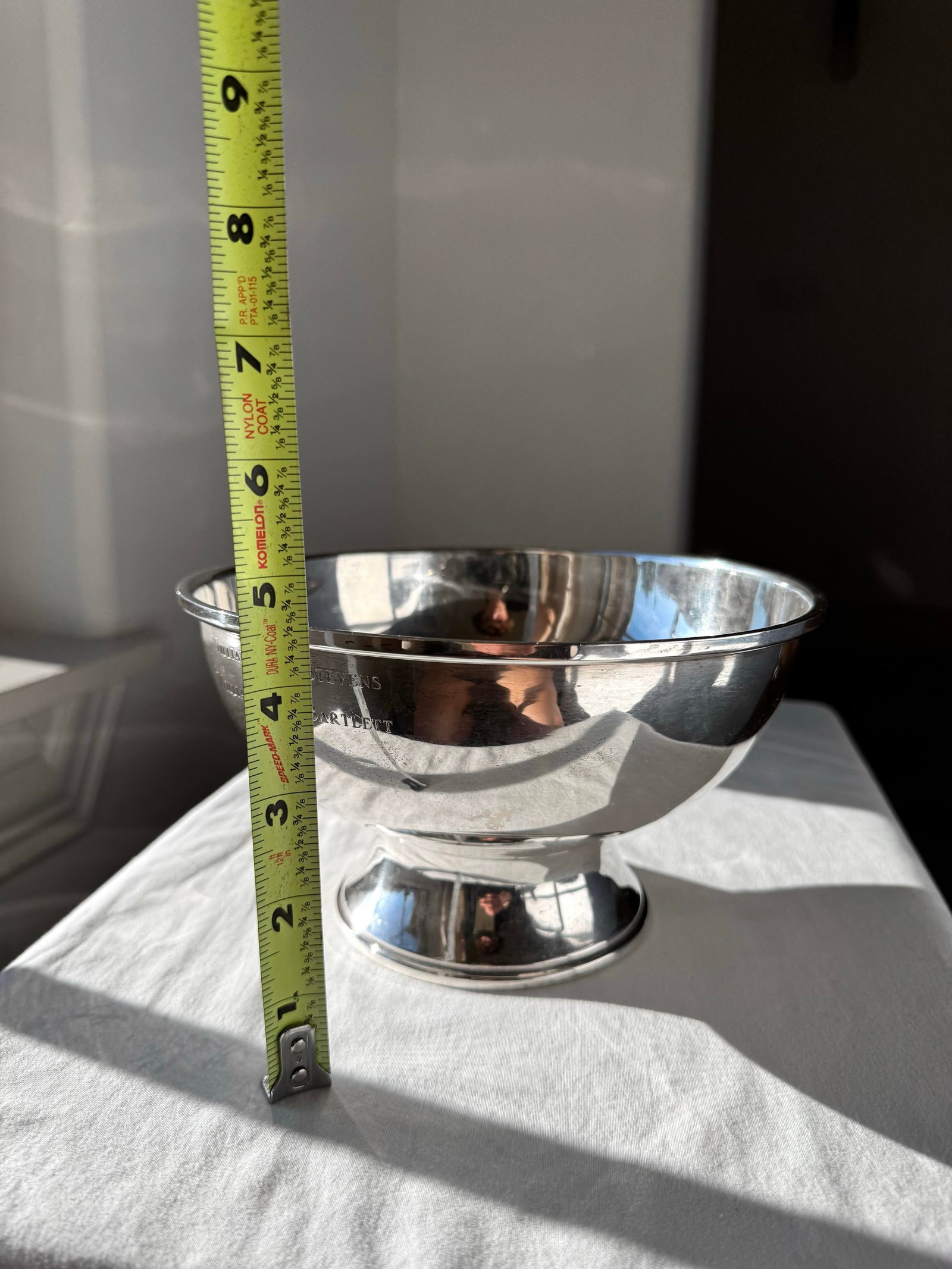 Vintage Fisher Sterling Silver Paul Revere Style Trophy Bowl - 423 G - 9