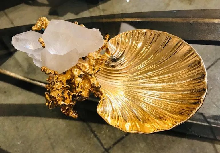 Claude Victor Boeltz French Gold Bronze Dish Sculpture - 2