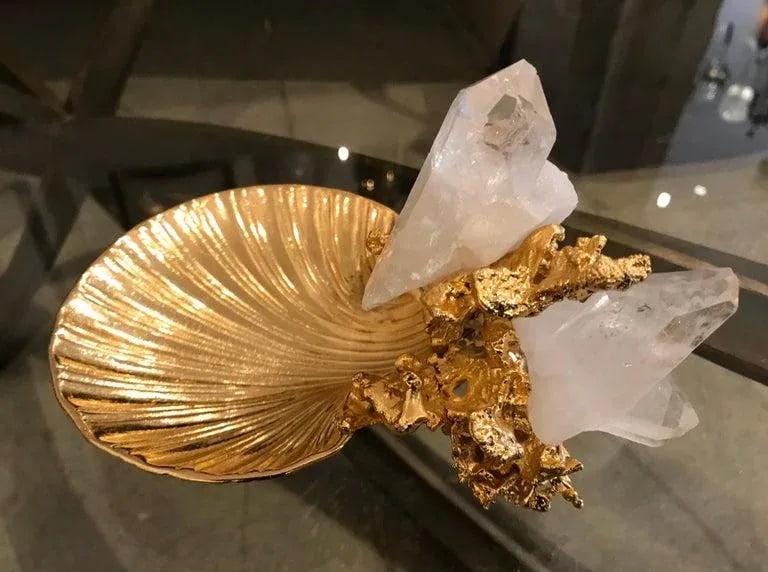 Claude Victor Boeltz French Gold Bronze Dish Sculpture - 4