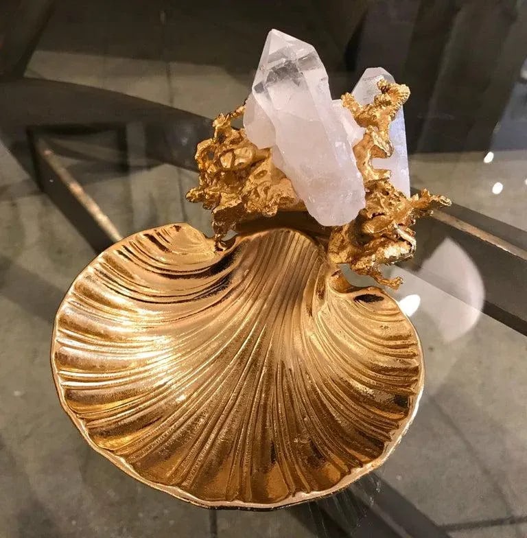Claude Victor Boeltz French Gold Bronze Dish Sculpture - 6