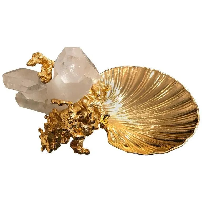 Claude Victor Boeltz French Gold Bronze Dish Sculpture - 8