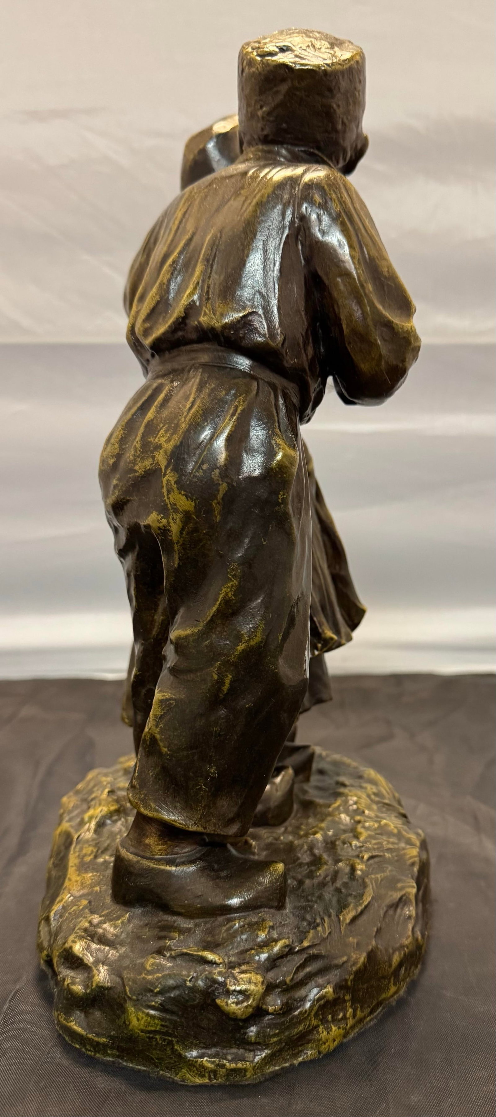 Antique 1900s Joseph D'Aste Bronze Dutch Boy & Girl Couple D'enfants Hollandais - 5