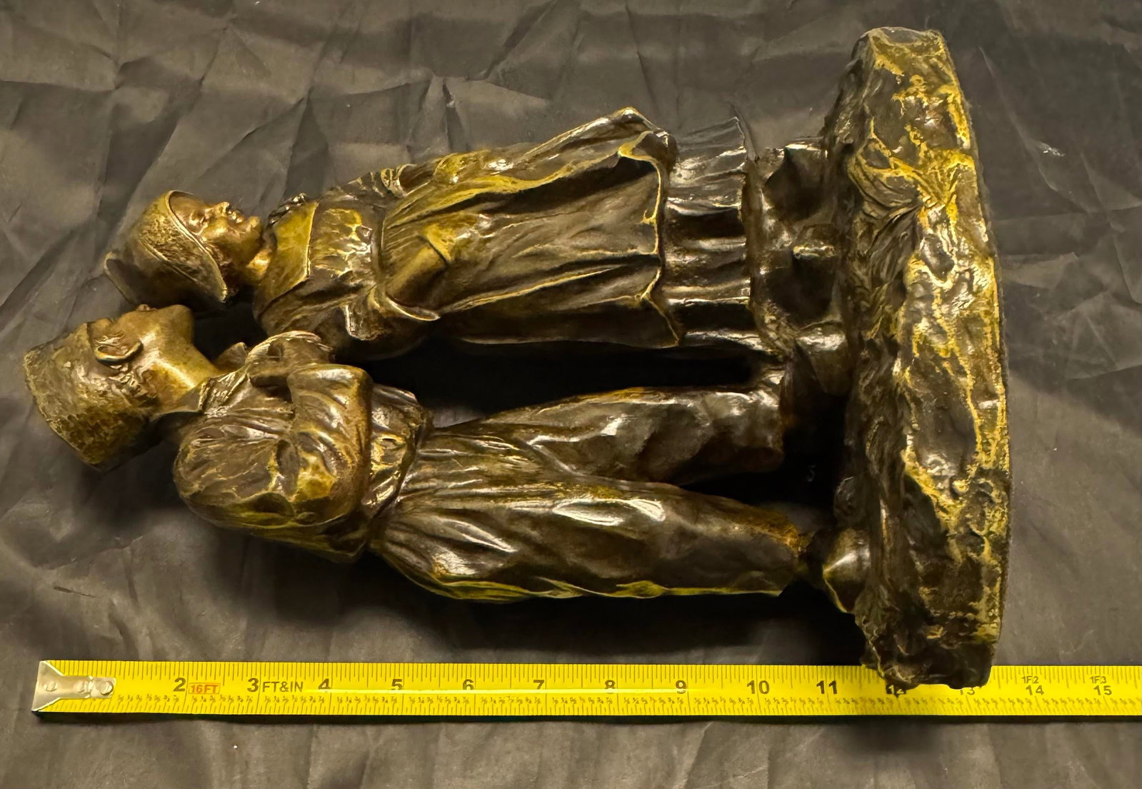 Antique 1900s Joseph D'Aste Bronze Dutch Boy & Girl Couple D'enfants Hollandais - 7