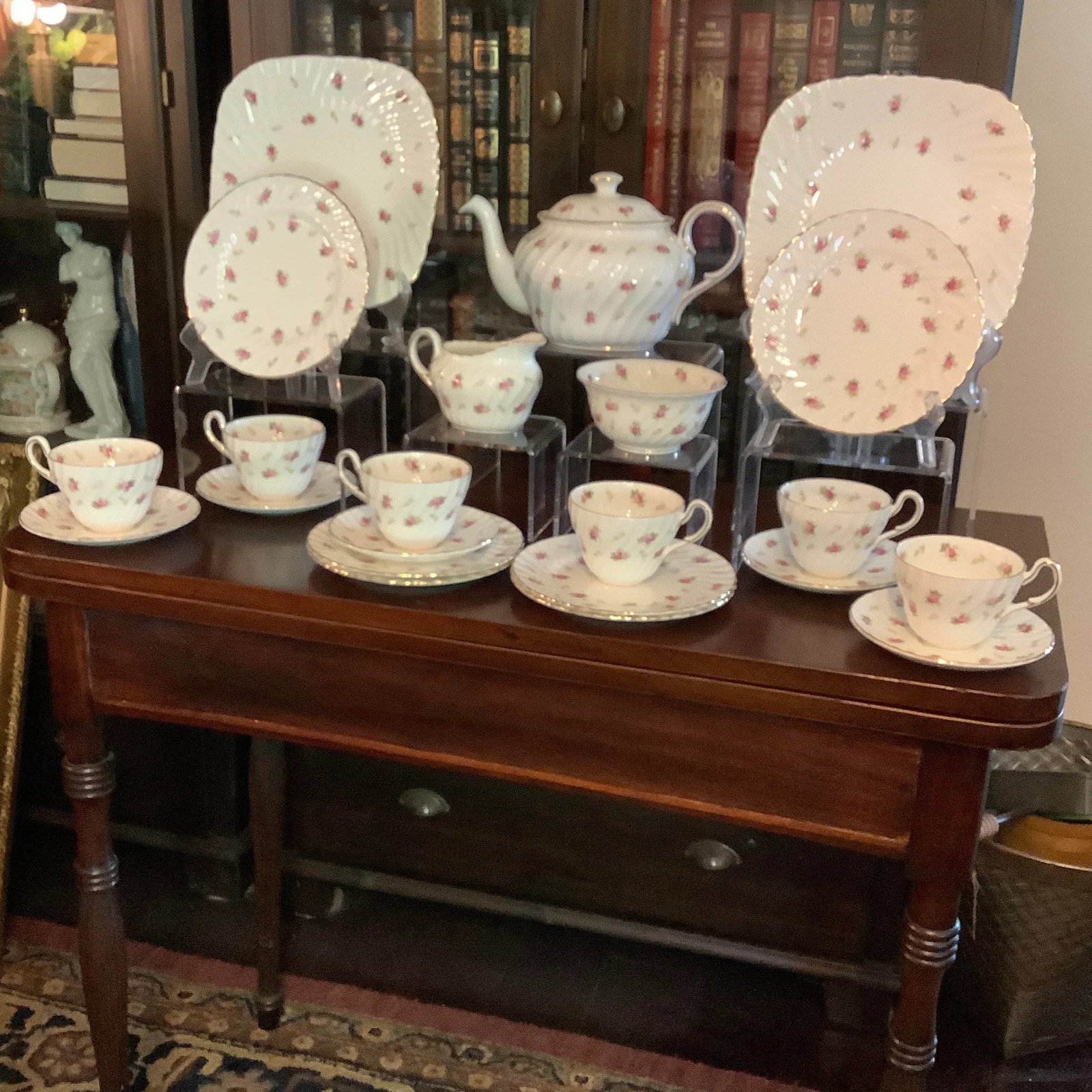 Eb Foley Dainty Rose Bone China Tea Service for 6 - 10