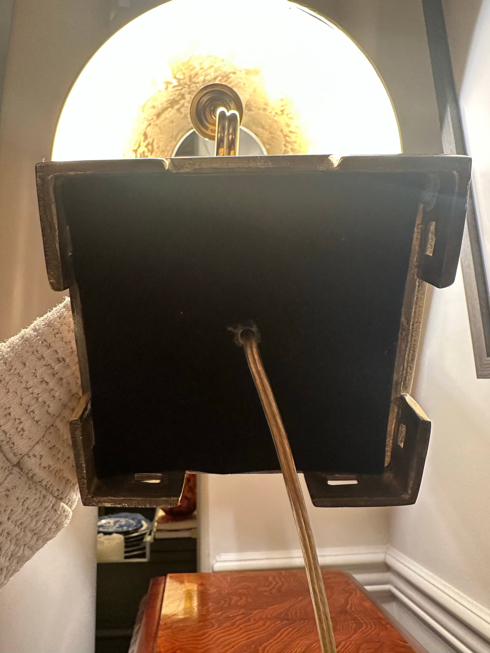 Mid 20th Century Brass Corinthian Column Bouillotte Lamp - 7