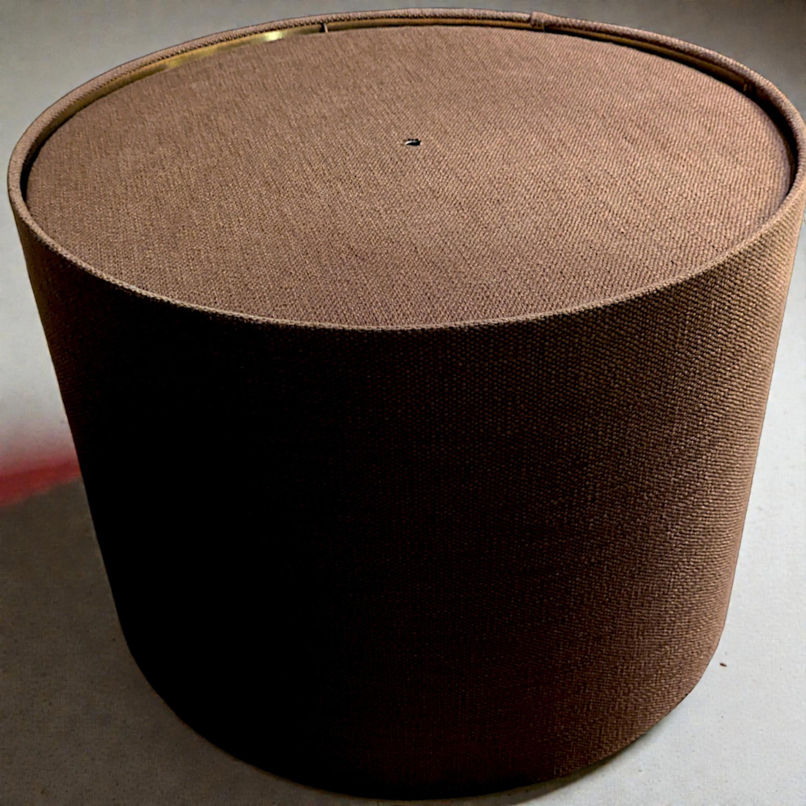 1940s Italian Monumental Hammered Brass Seamless Bulbous Table Lamp on Mahogany Plinth - 13