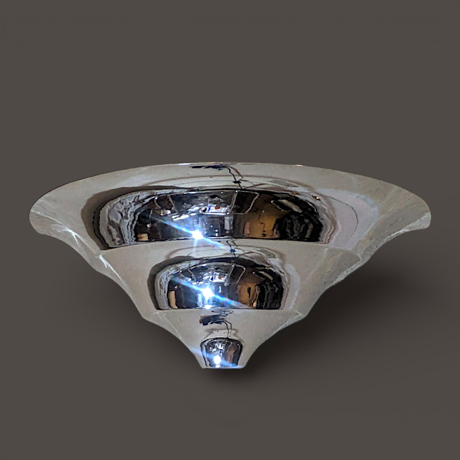 1930s Art Deco Demilune Wall Sconce Attributed to Jean Perzel - 5