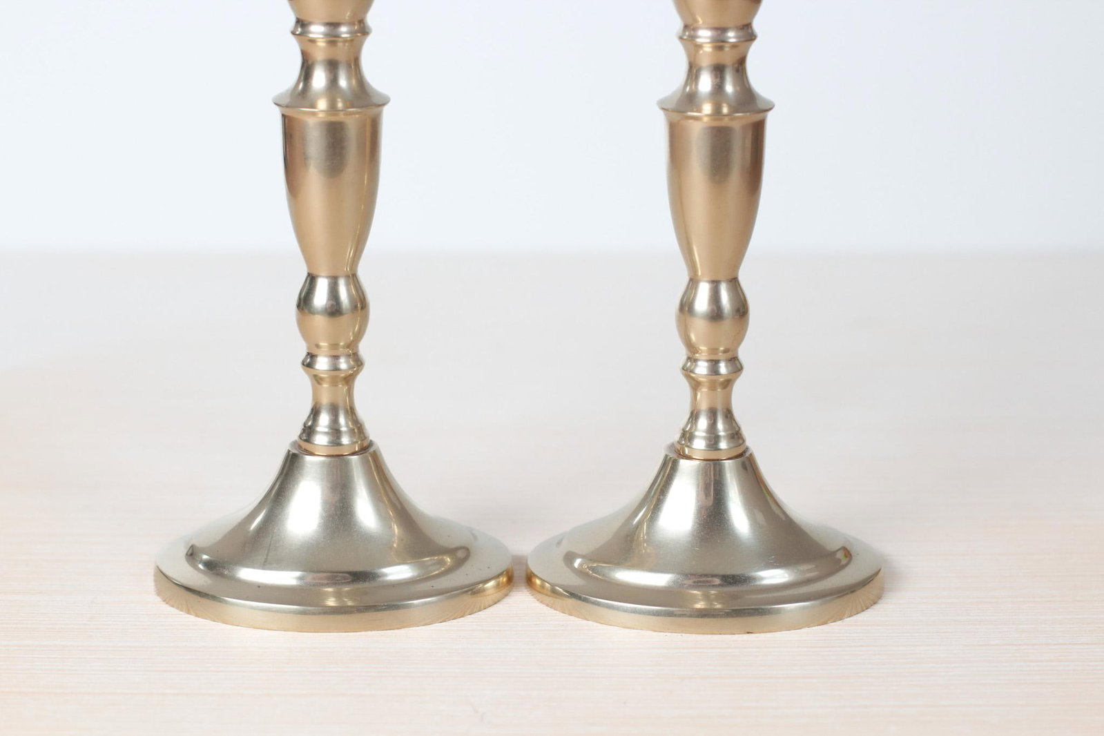 Mid-Century Danish Handmade Brass Candlestick Holders - 2