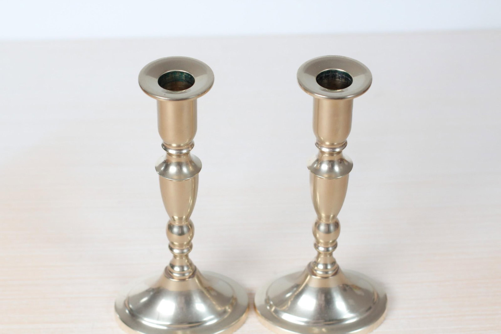 Mid-Century Danish Handmade Brass Candlestick Holders - 4
