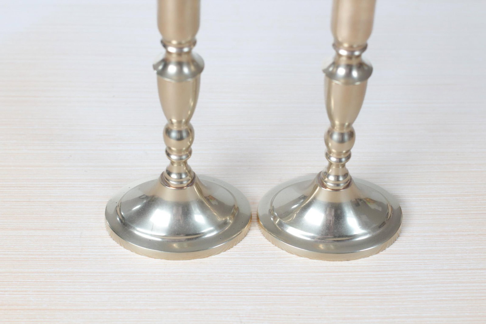 Mid-Century Danish Handmade Brass Candlestick Holders - 5