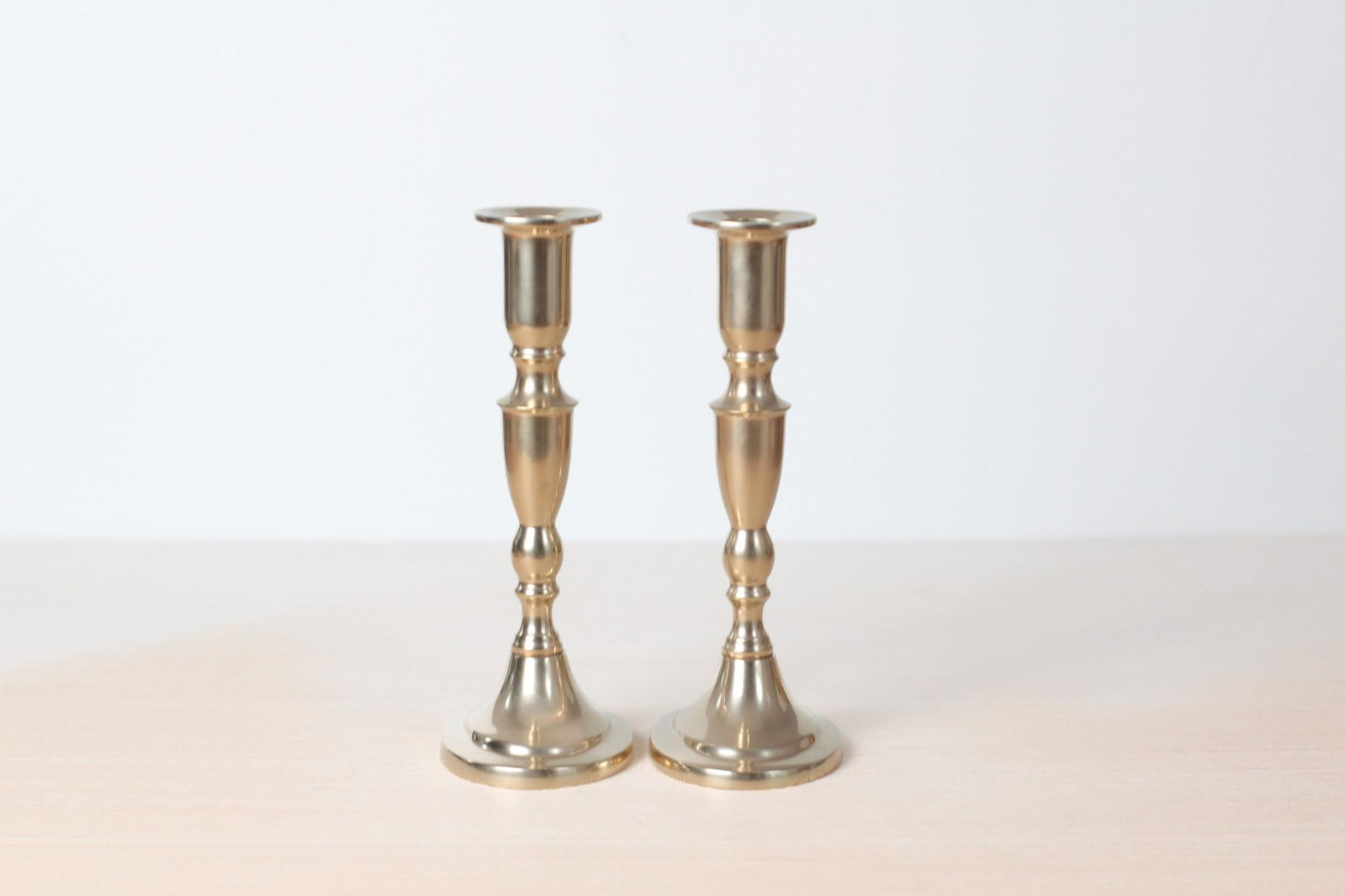 Mid-Century Danish Handmade Brass Candlestick Holders - 7