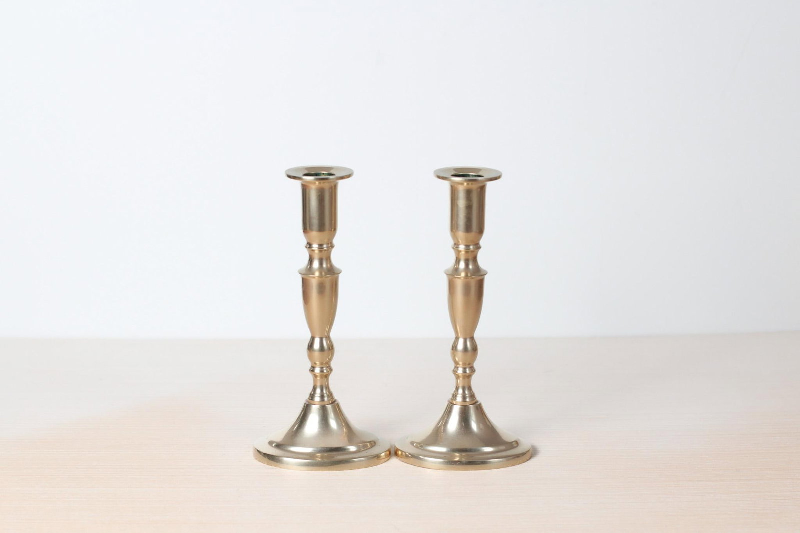 Mid-Century Danish Handmade Brass Candlestick Holders - 9