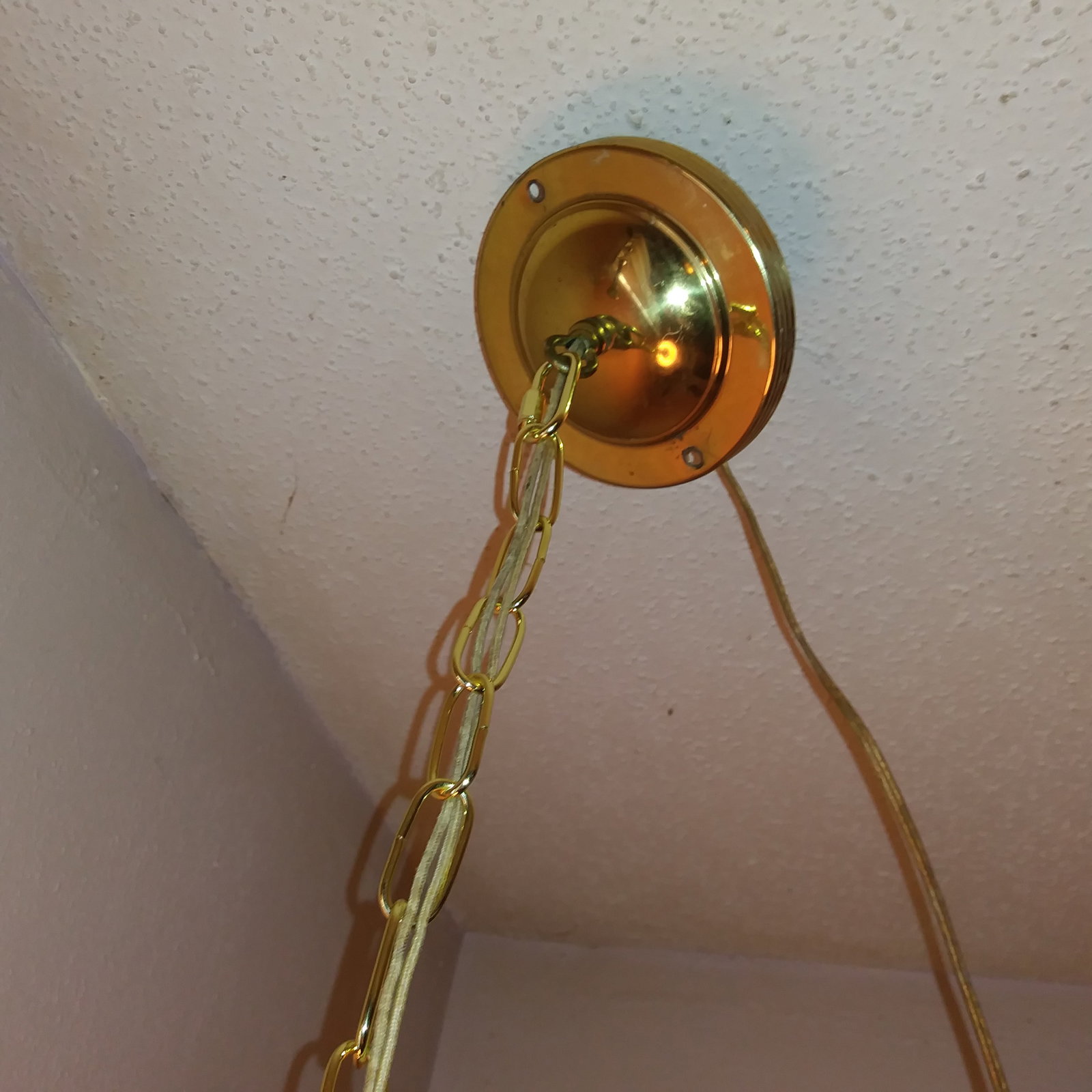 1950s Mid Century Modern Textured Ribbed Italian Ceiling Pendant Light - 13