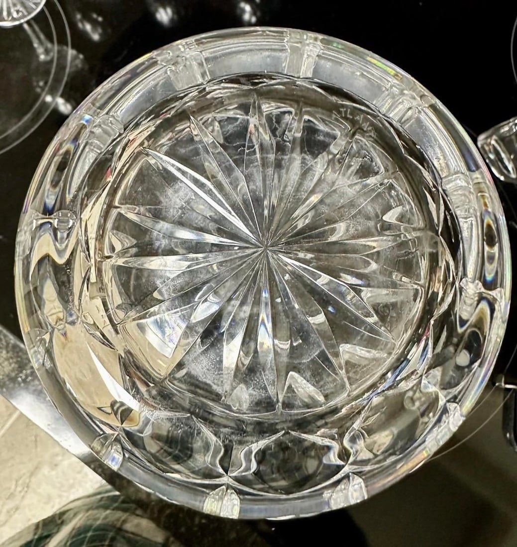 Late 20th Century Atlantis Crystal Ships Decanter and 10 Wine Glasses Made in Portugal- Set of 10 - 9