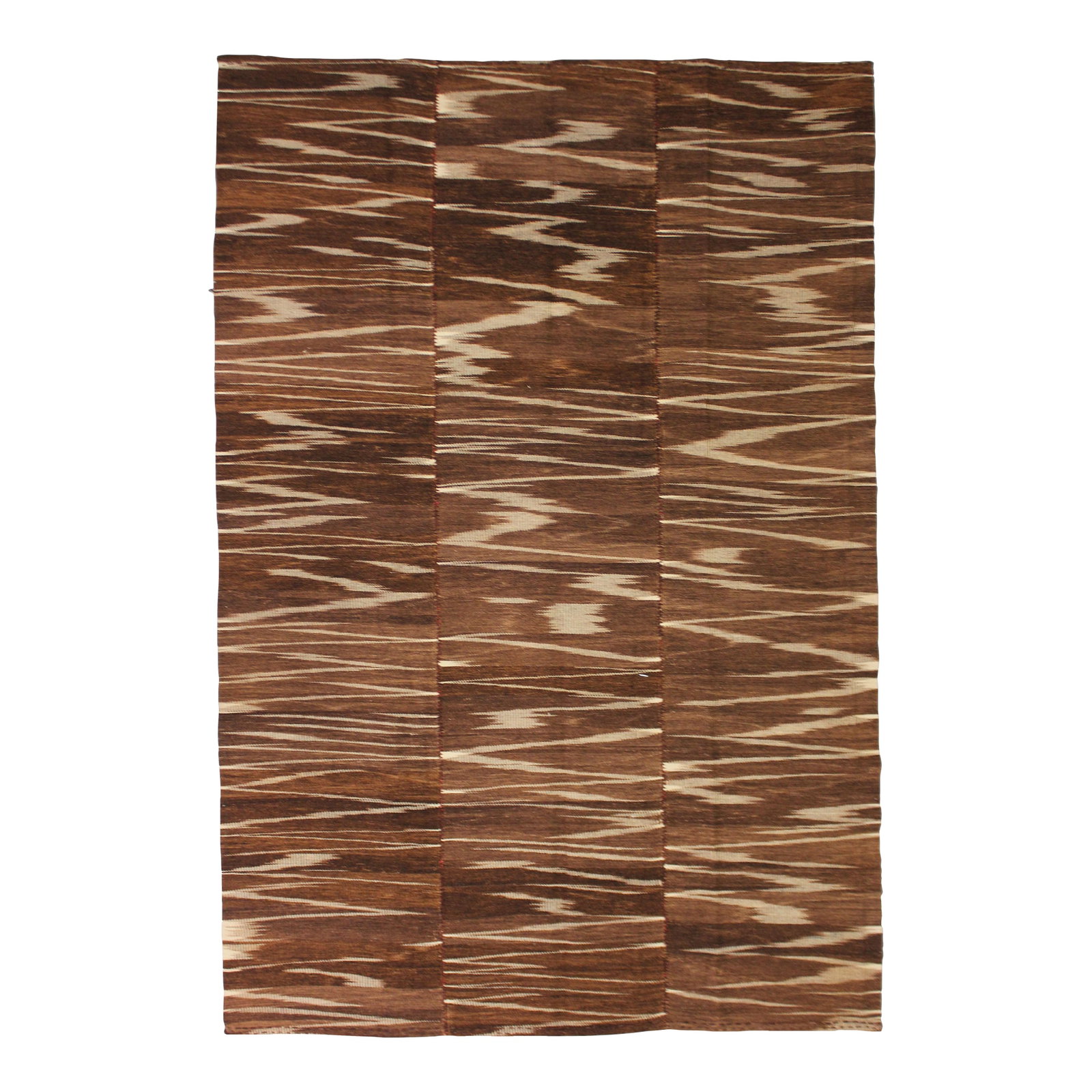 Handmade Vintage Patchwork Rug. 6'5" X 9': A beautiful antique Patchwork Kilim. It's in very good condition, practically new. This Patchworks kilim is produced of older handwoven kilims that are about 60 years old, and have been cut in