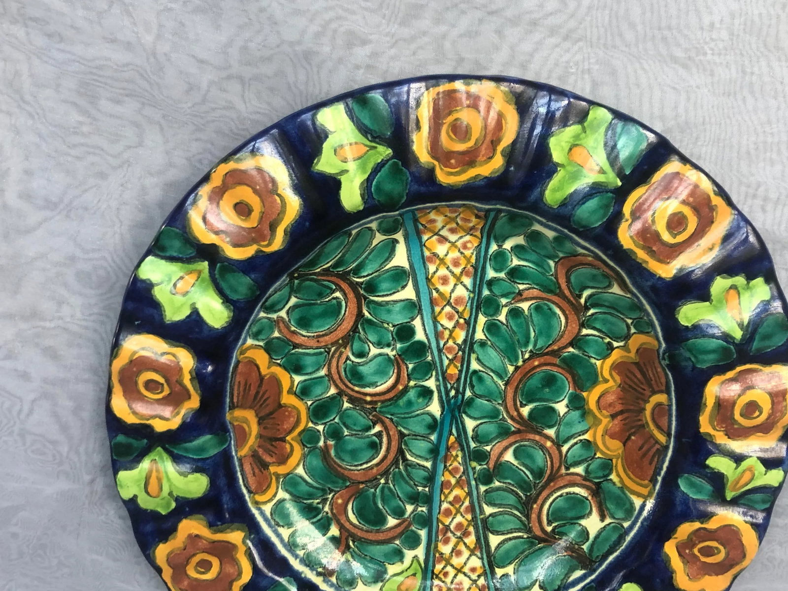 1970s Decorative Spanish Pottery Bowl - 3