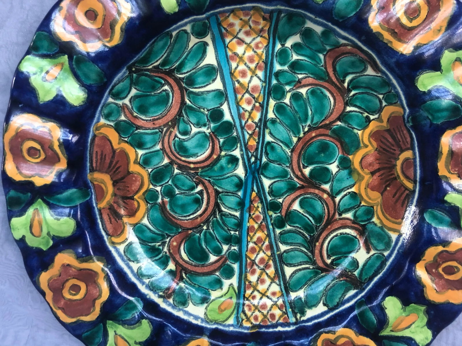 1970s Decorative Spanish Pottery Bowl - 4