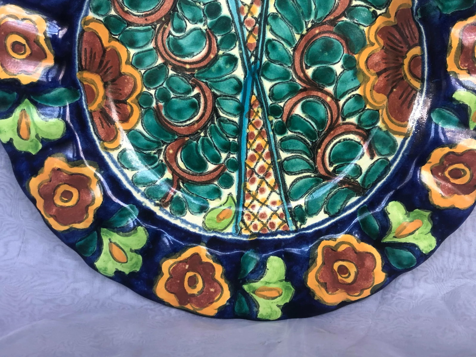 1970s Decorative Spanish Pottery Bowl - 5