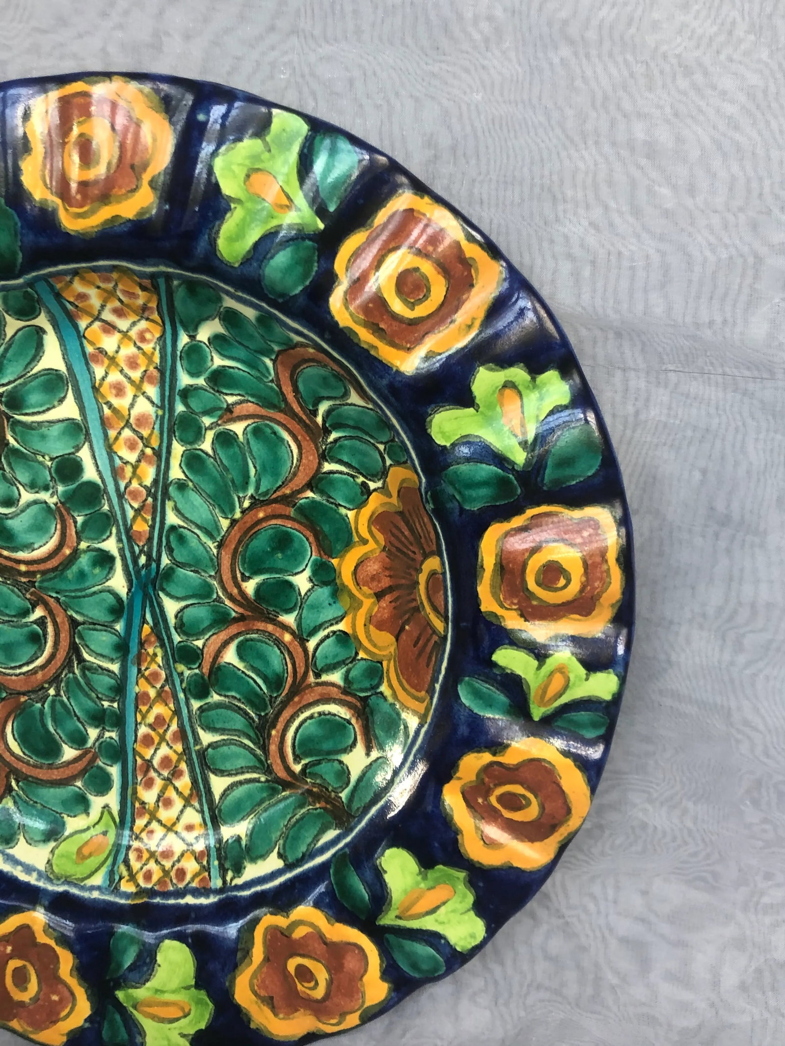 1970s Decorative Spanish Pottery Bowl - 6