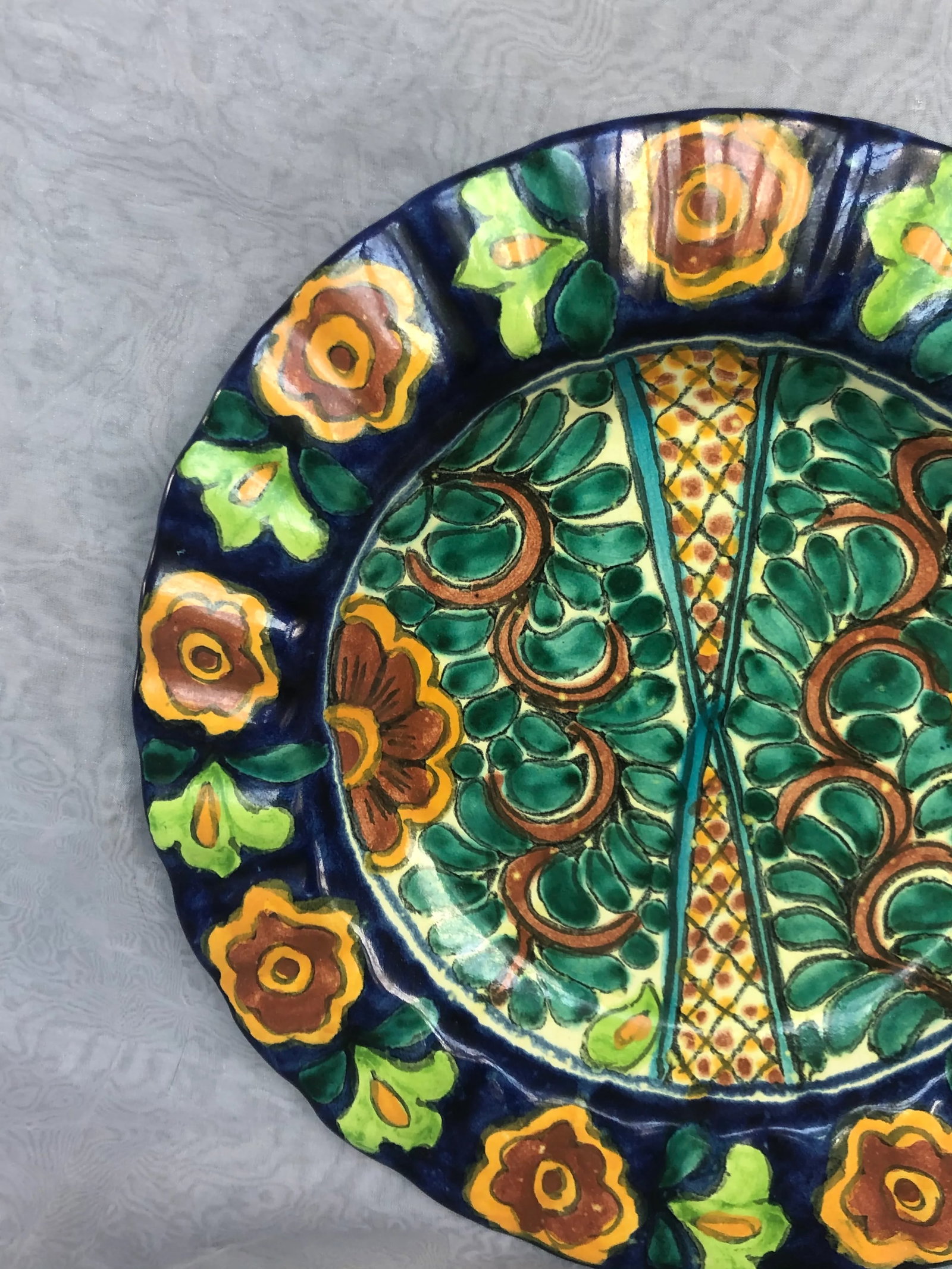 1970s Decorative Spanish Pottery Bowl - 7