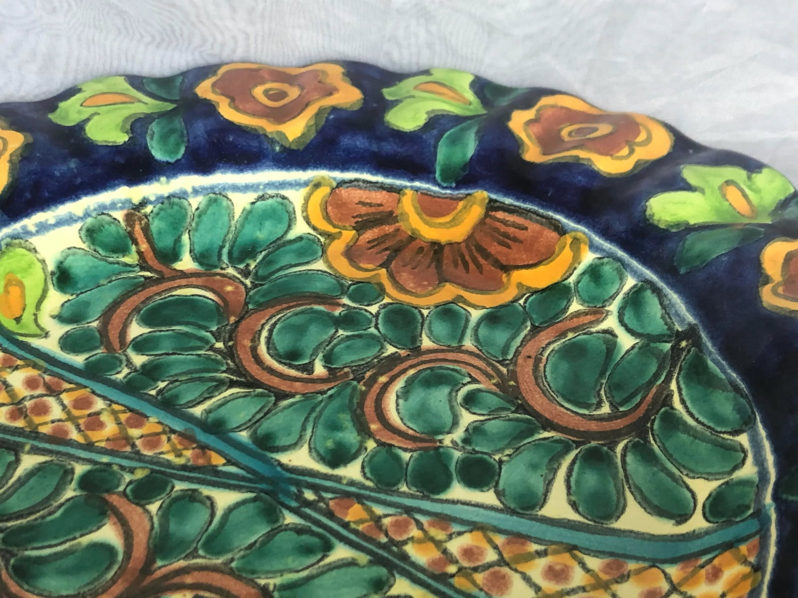 1970s Decorative Spanish Pottery Bowl - 9