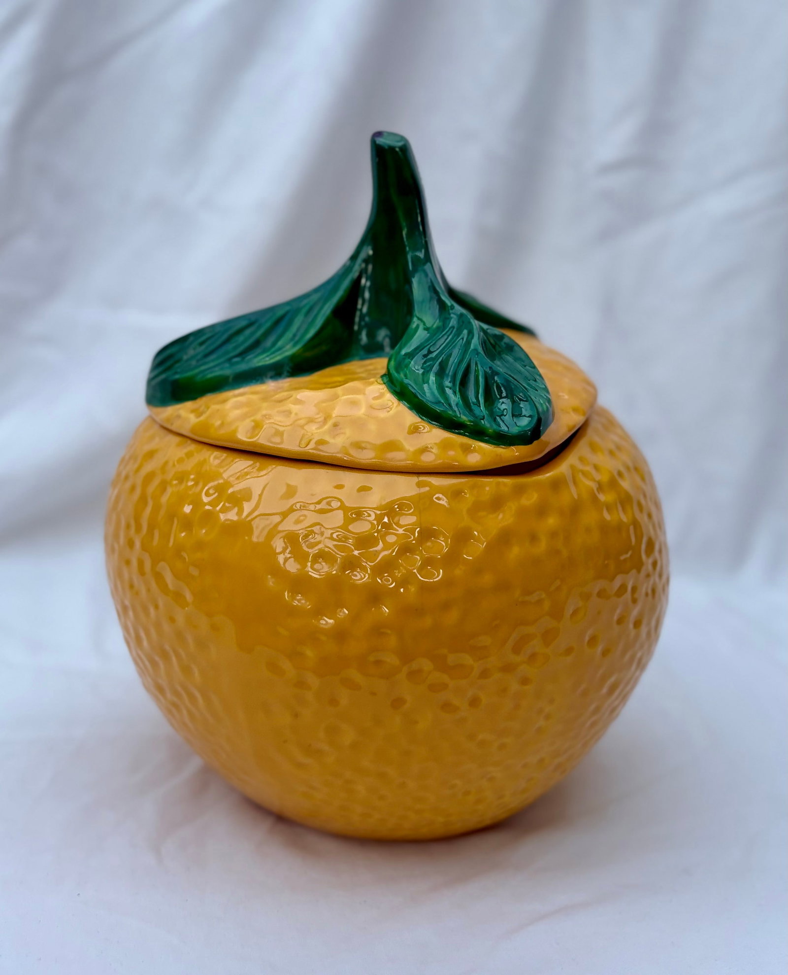 Mid 20th Century McCoy Citrus Chic California Orange Shaped Ceramic Cookie Jar - 10