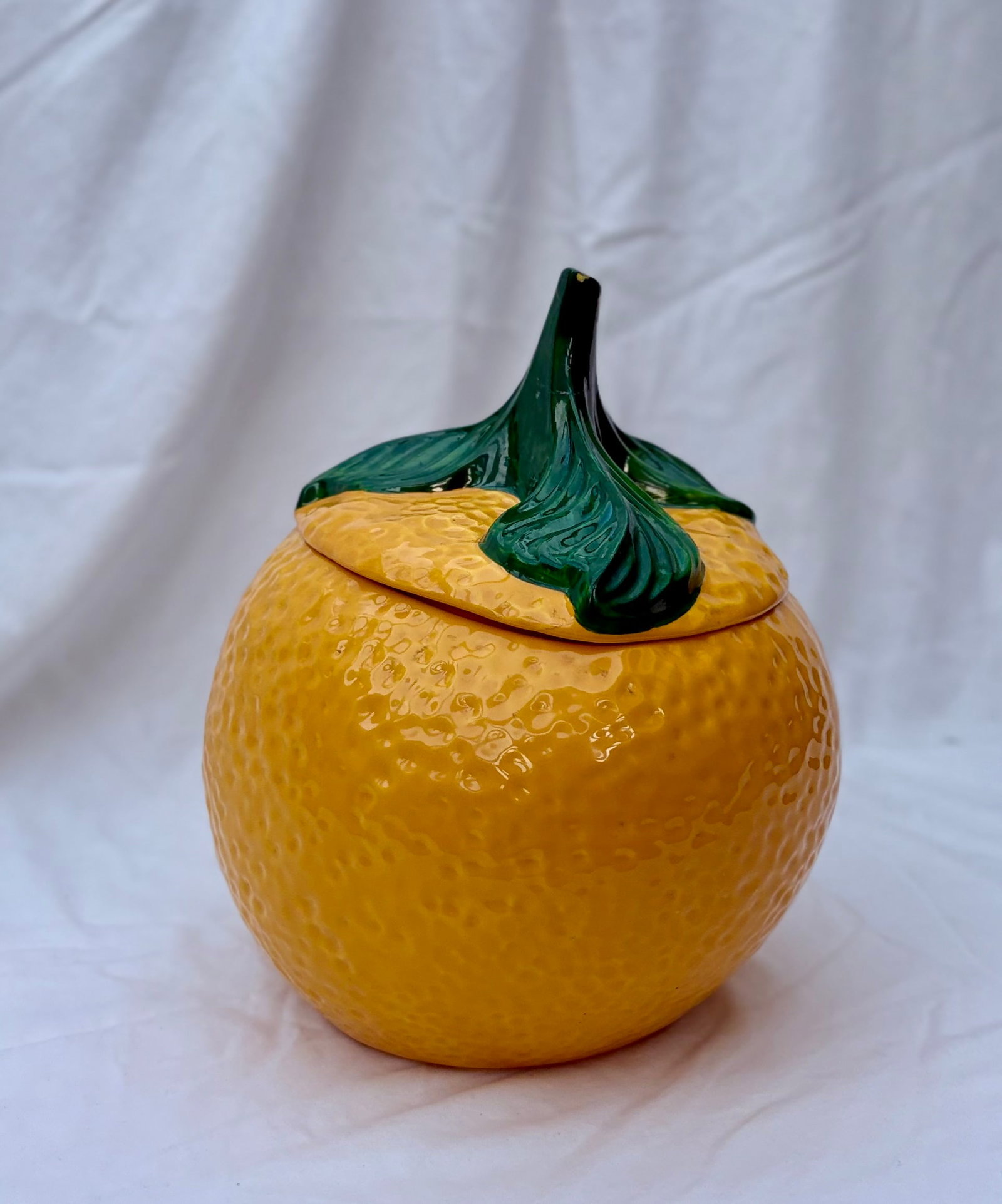 Mid 20th Century McCoy Citrus Chic California Orange Shaped Ceramic Cookie Jar - 3