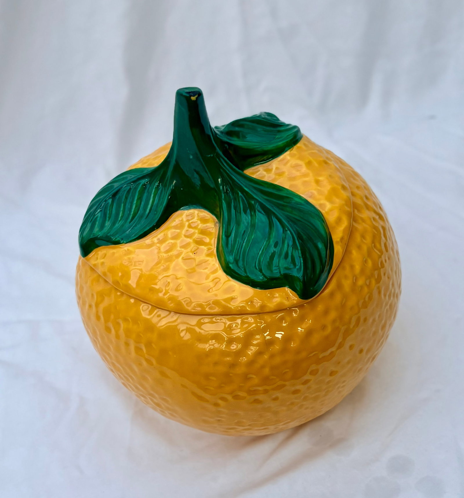 Mid 20th Century McCoy Citrus Chic California Orange Shaped Ceramic Cookie Jar - 4