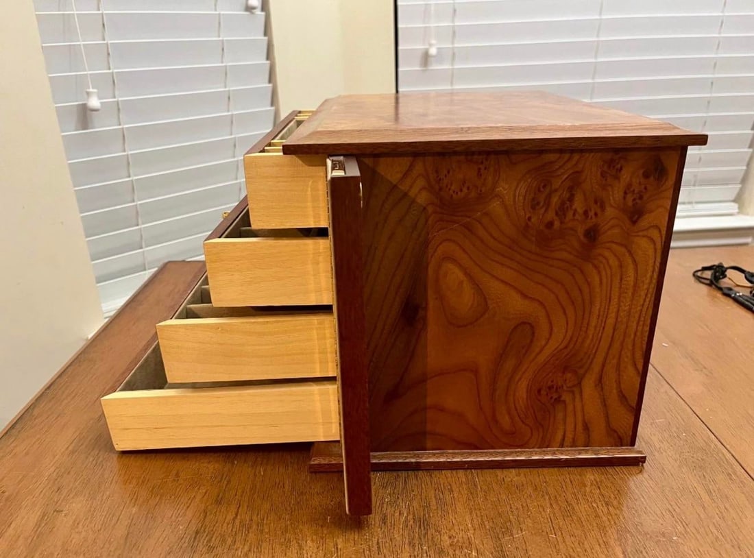 Agresti Italian Dresser Top Jewelry Box - 7