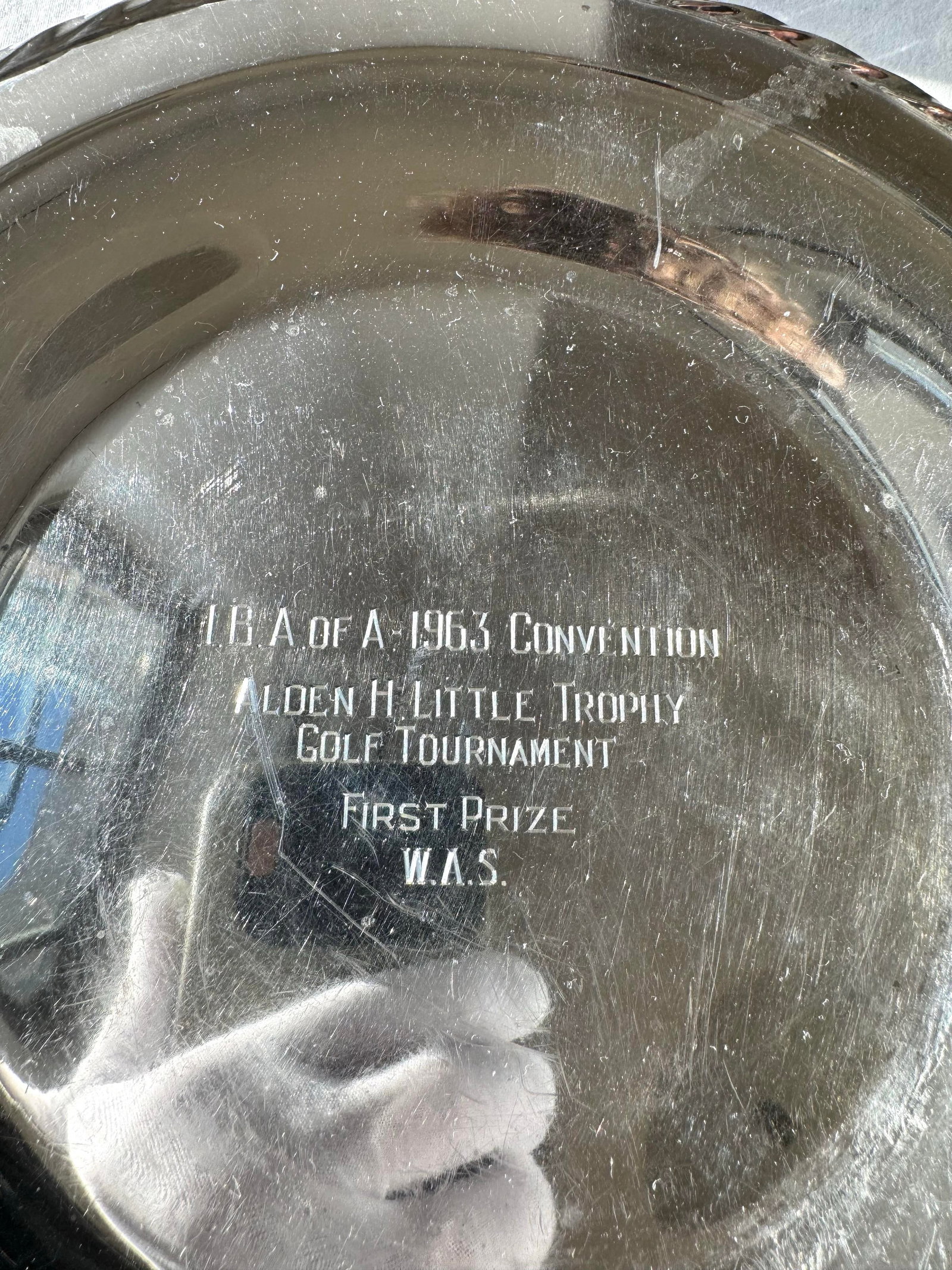 Vintage 1963 Iba Alden H. Little 1st Prize Golf Trophy - Towle Sterling Silver - 3